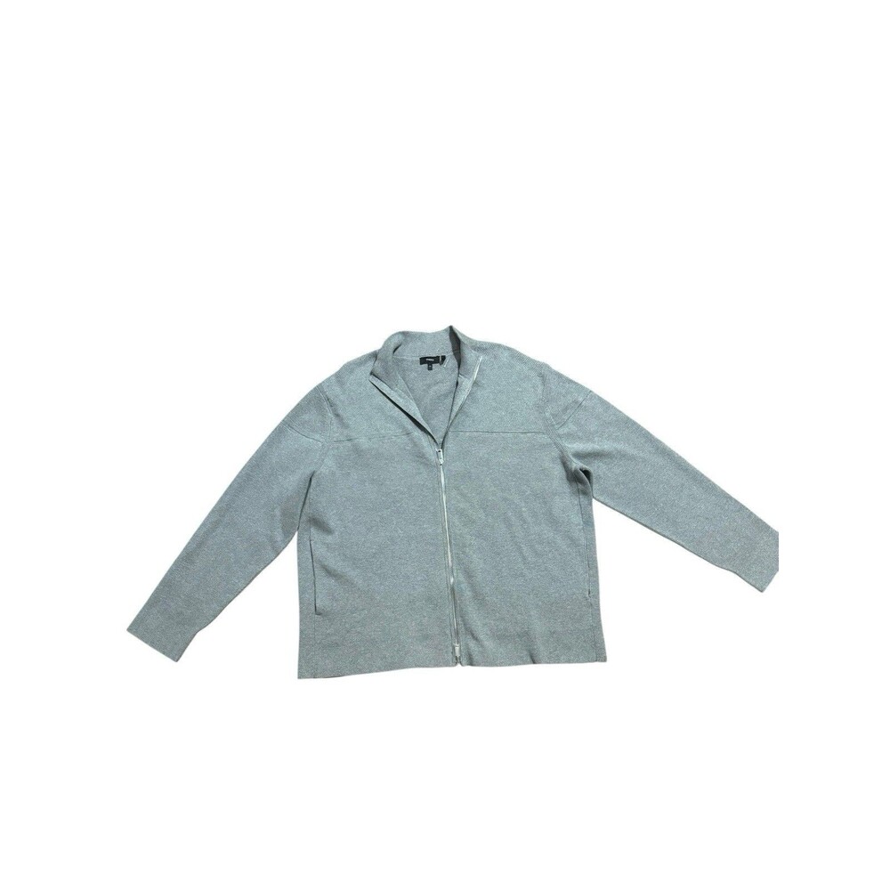 $325 Theory Gray Gary Cashton Full Zip Sweater Jacket Mens Size xxl